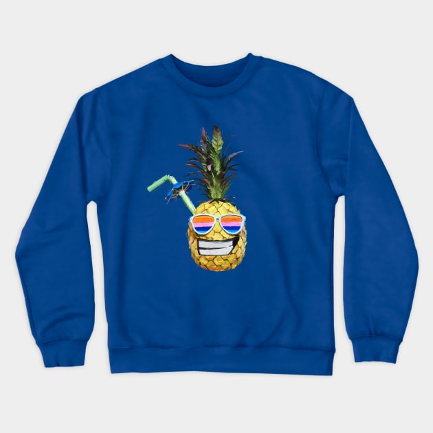 The singer is a cool pineapple Crewneck Sweatshirt by figue